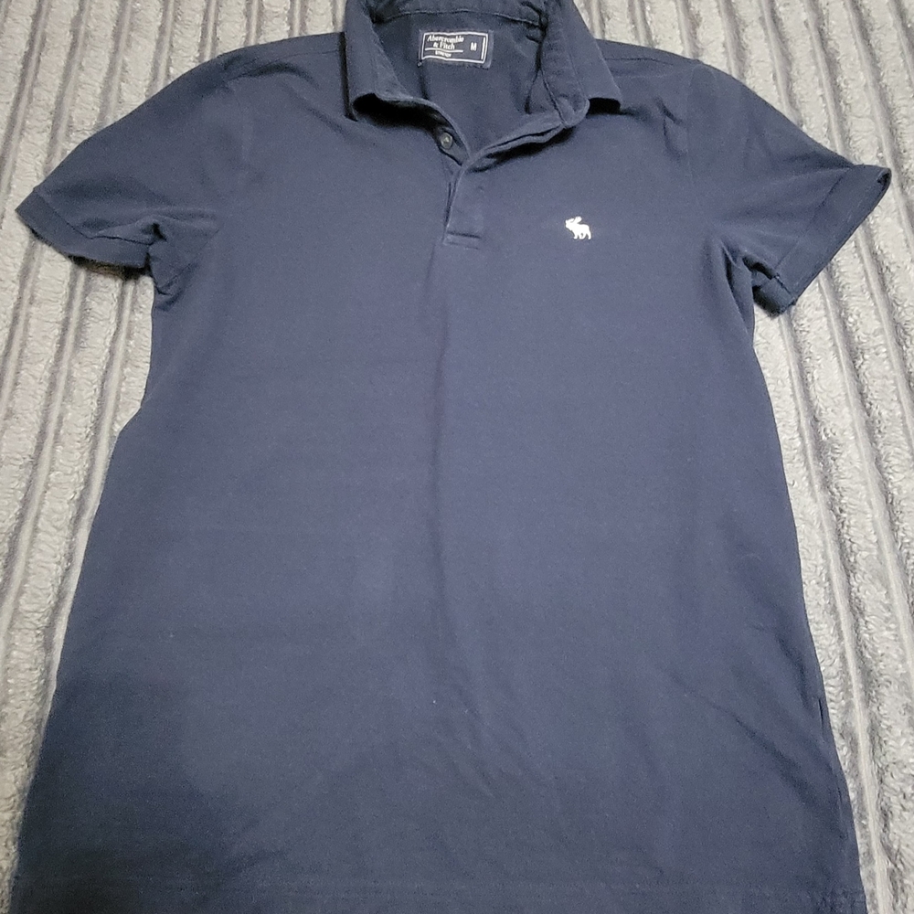 Abercrombie & Fitch Blue Polo Shirt Classic Design
